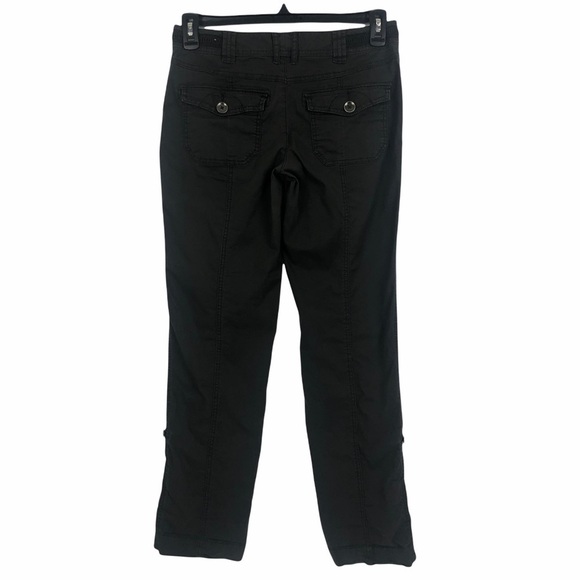 MAURICES Junior Women’s Pants Sz 5/6 Gray Convert to Capri Pockets Stretch - Picture 3 of 12